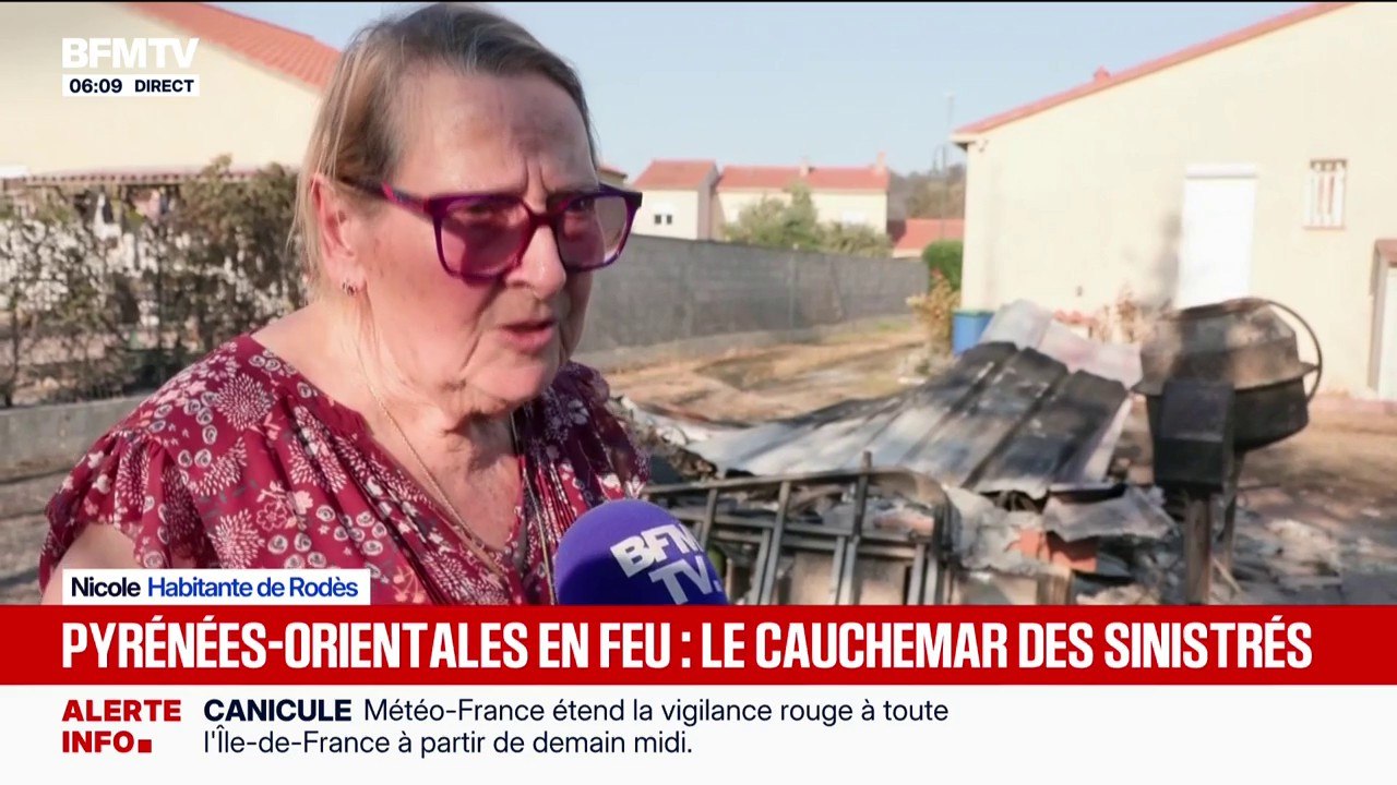 "Je pense qu'on a eu beaucoup de chance": les sinistrés des incendies dans les Pyrénées-Orientales retrouvent leurs domiciles