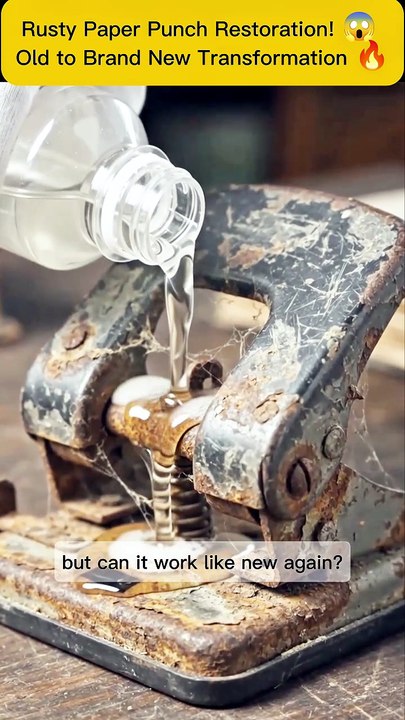 Rusty Paper Punch Restoration! 😱 | Old to Brand New Transformation 🔥