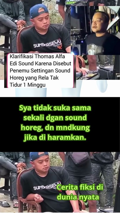 klarifikasi penemu sound horeg Thomas Alfa Edi Sound