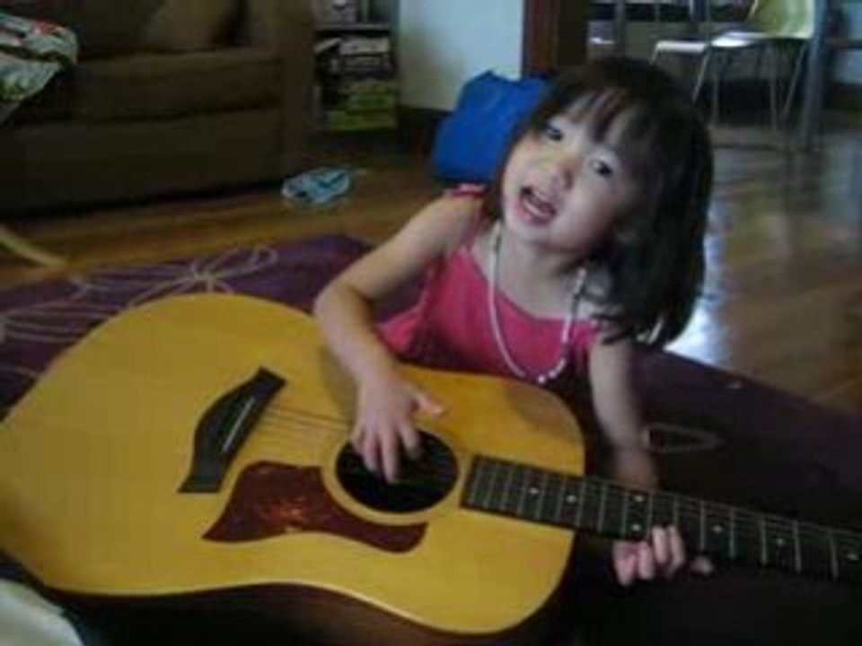 a guitar and a girl