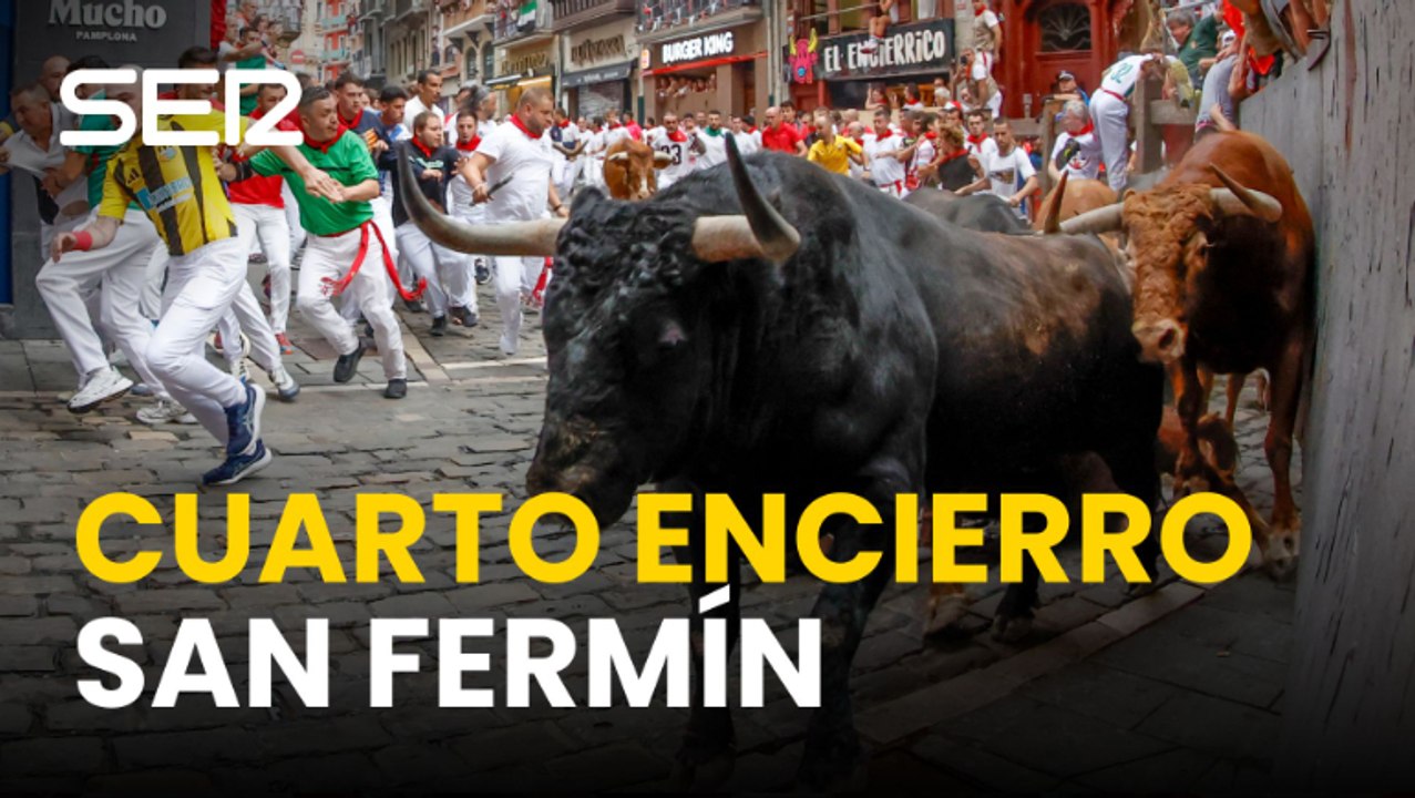 Así ha sido el cuarto encierro de San Fermín 2026