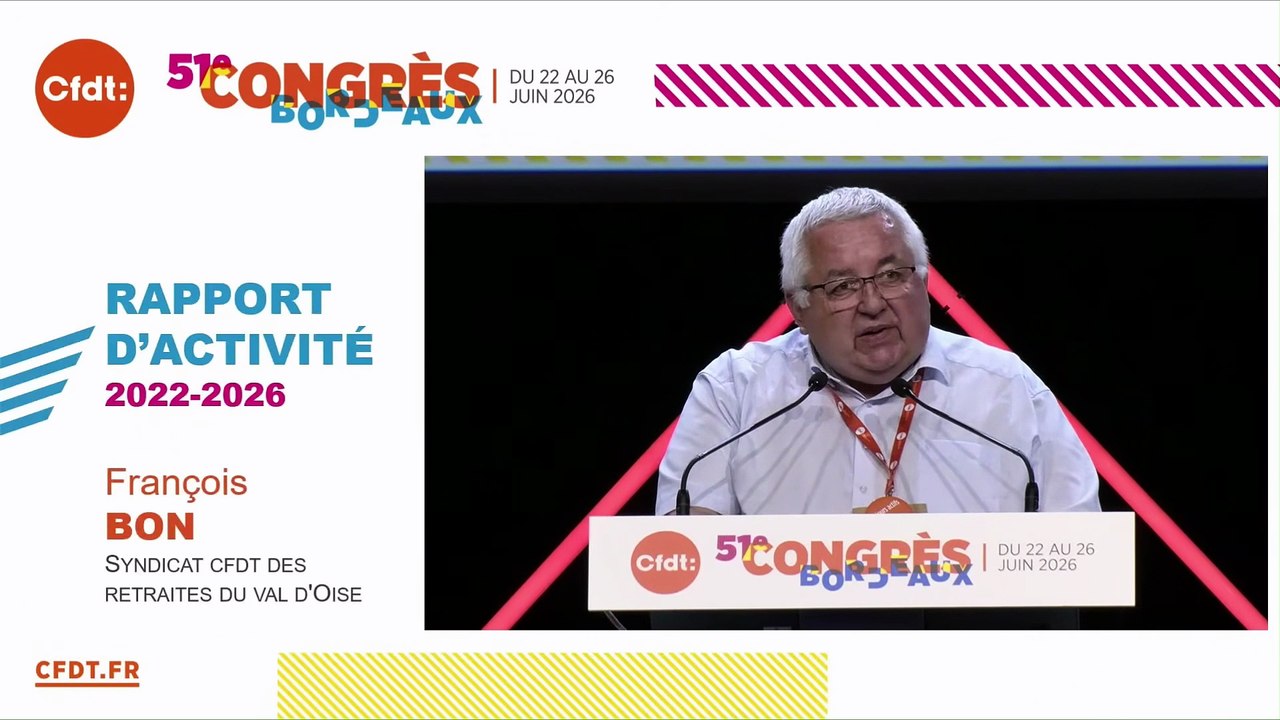 6 - Francois Bon - CFDT Retraités du Val d'Oise