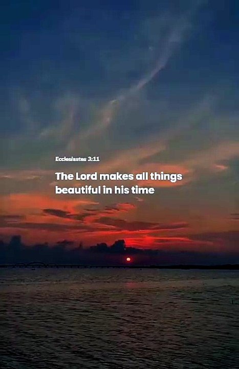 Ecclesiastes3:11🙏God’s Timing is always perfect