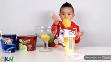 NESTLE ICE CREAM EATING MC CKN TOYS #asmr #mukbang