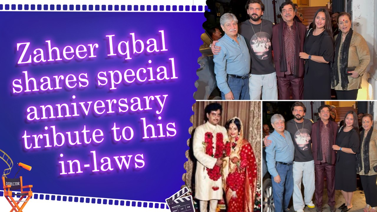 Zaheer Iqbal celebrates in-laws Shatrughan and Poonam Sinha's 45th wedding anniversary with throwback pic