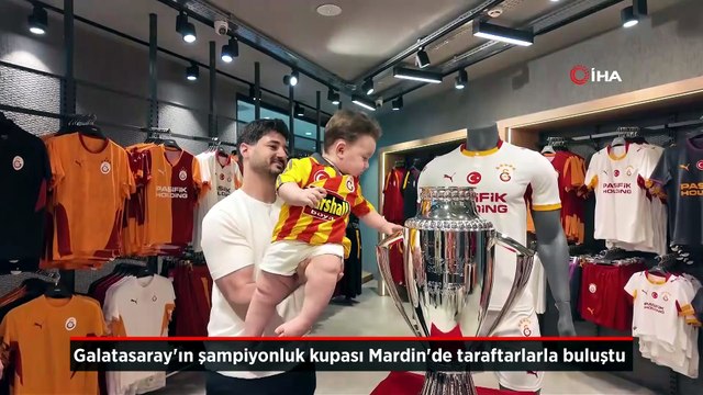 Galatasaray’ın şampiyonluk kupası Mardin'de taraftarlarla buluştu