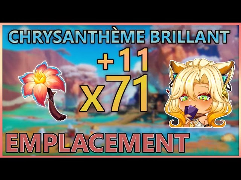 Emplacement / Location - CHRYSANTHÈME BRILLANT à Natlan | Genshin Impact FR