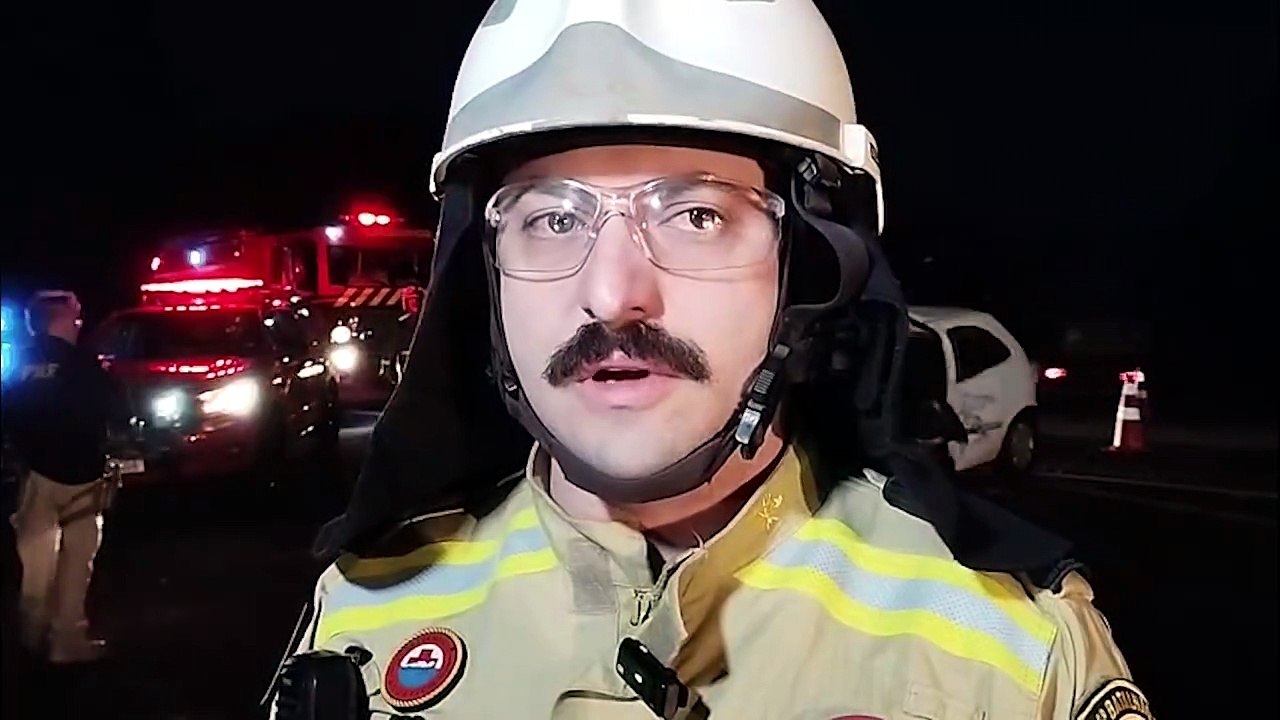 "Teve uma deformidade grande. A coluna do carro avançou sobre o motorista", afirma tenente