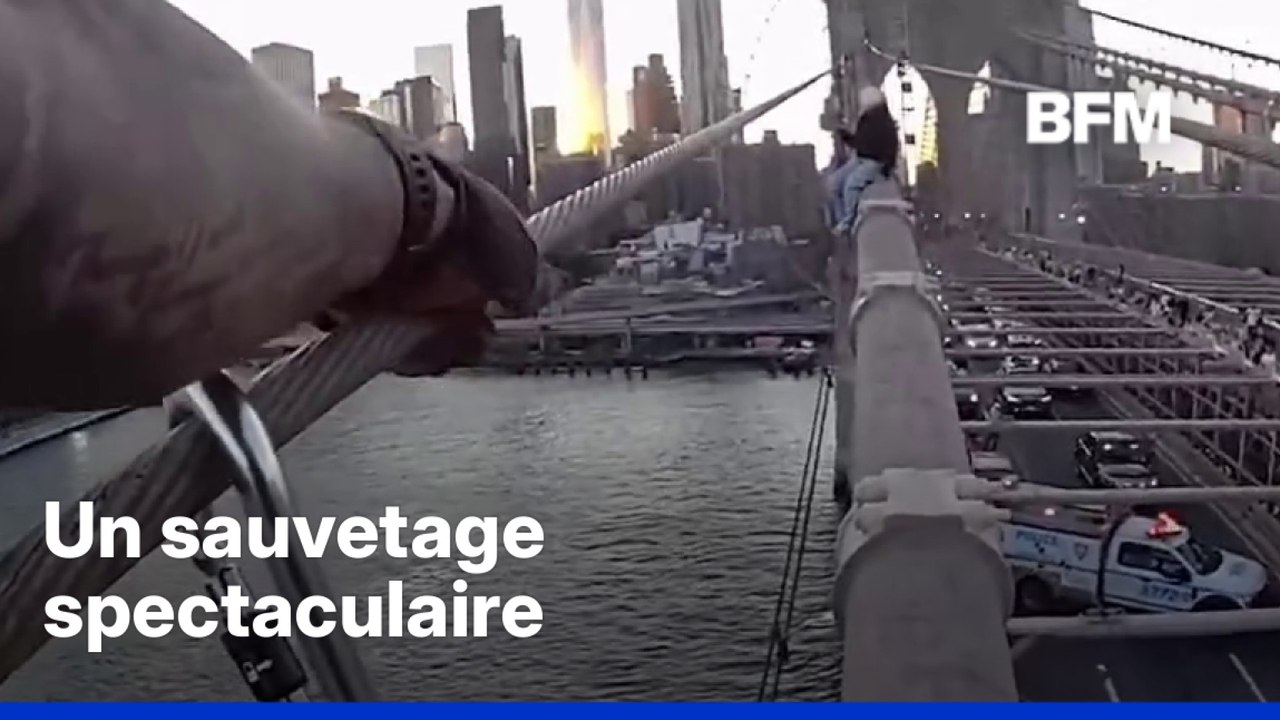 À New York, une femme sauvée sur le pont de Brooklyn dans une opération spectaculaire