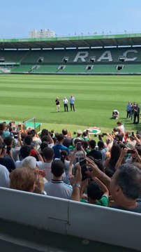 Canales pisa el césped del Sardinero en su presentación como jugador del Racing