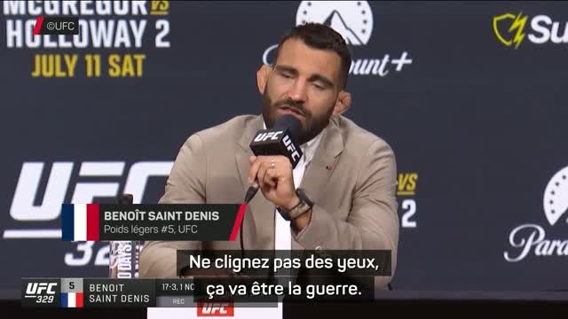 UFC 329 - Saint Denis : Ne clignez pas des yeux, ça va être la guerre