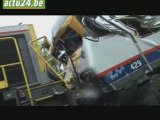 ACTU24 Collision de trains à Hermalle-sous-Huy: reportage