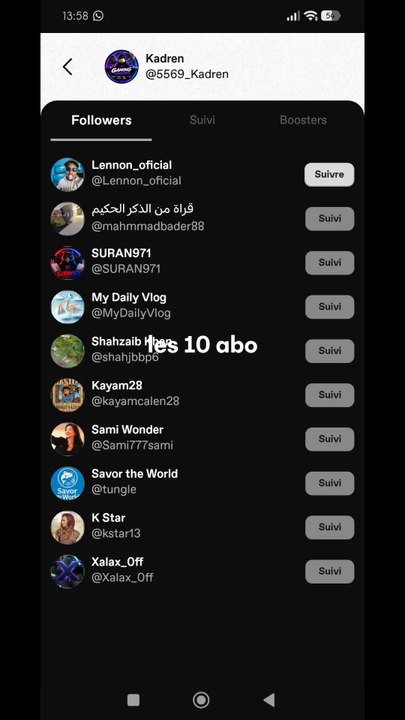 Les 10 abo