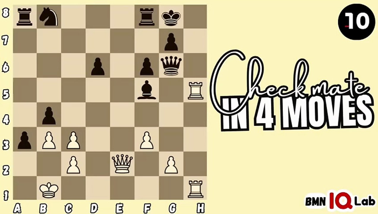 #BrainTest 🧠🧪 Can you checkmate in 4 moves? (Part 54) (White to play)♟️