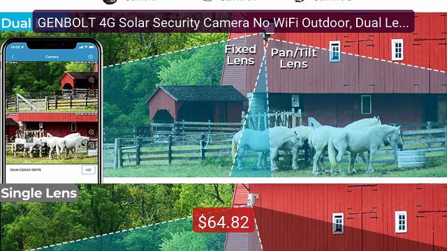 GENBOLT 4G Solar Security Camera No WiFi Outdoor, Dual Lens Sp... Hot Deal 2026 | Limited Offer!