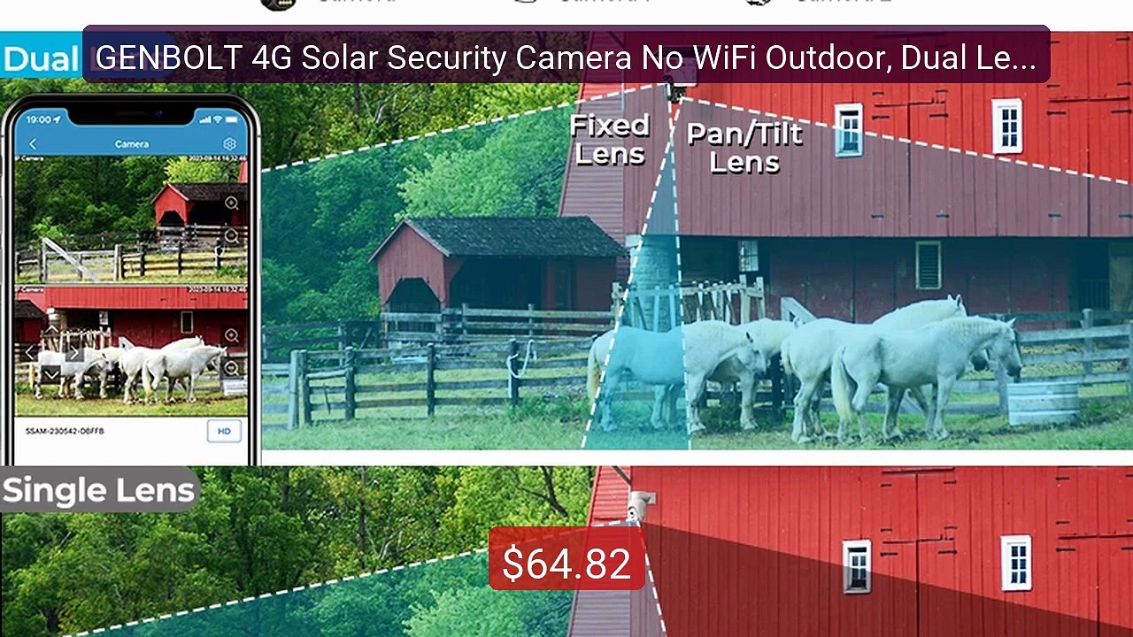 GENBOLT 4G Solar Security Camera No WiFi Outdoor, Dual Lens Sp... -- Hot Deal 2026 | Limited Offer!