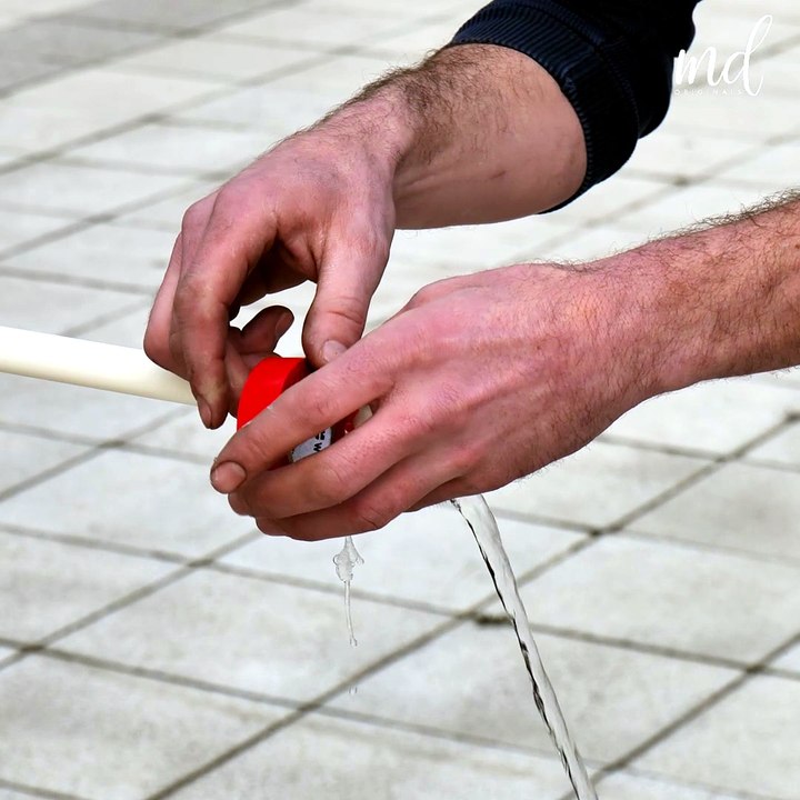 A quick fix for broken water pipe! 🛠️💯