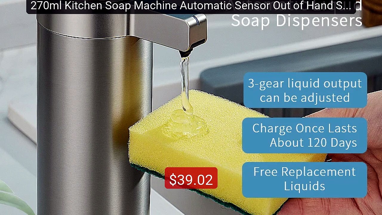 270ml Kitchen Soap Machine Automatic Sensor Out of Hand Sanitizer ... -- Best Deal 2026 | Shop Now!