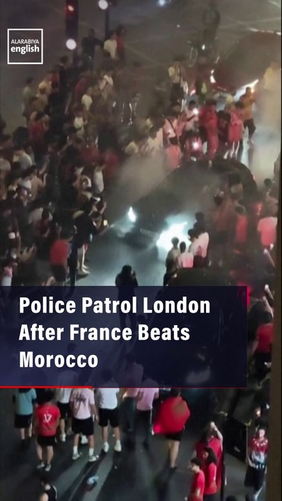Police Patrol London After France Beats Morocco