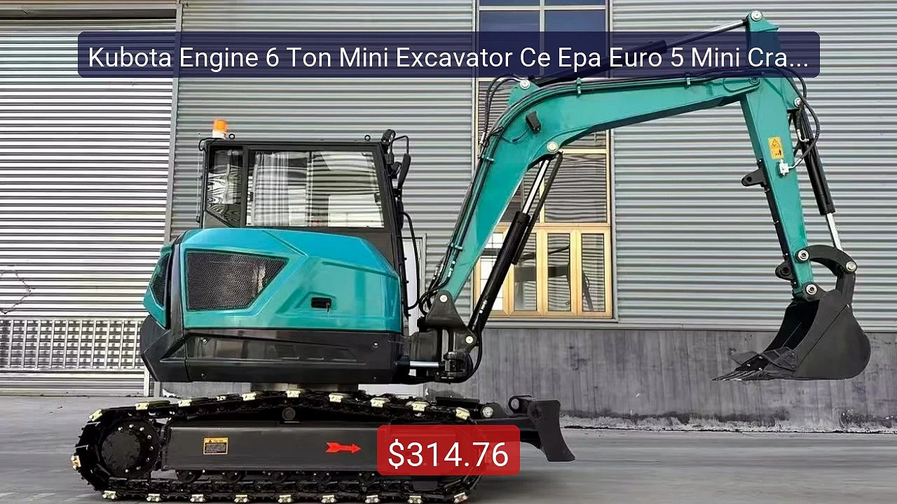 Kubota Engine 6 Ton Mini Excavator Ce Epa Euro 5 Mini Crawler Exca... -- Best Deal 2026 | Shop Now!