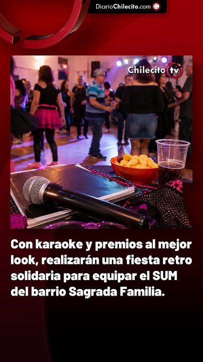 Con karaoke y premios al mejor look, realizarán una fiesta retro solidaria para equipar el SUM del barrio Sagrada Familia.