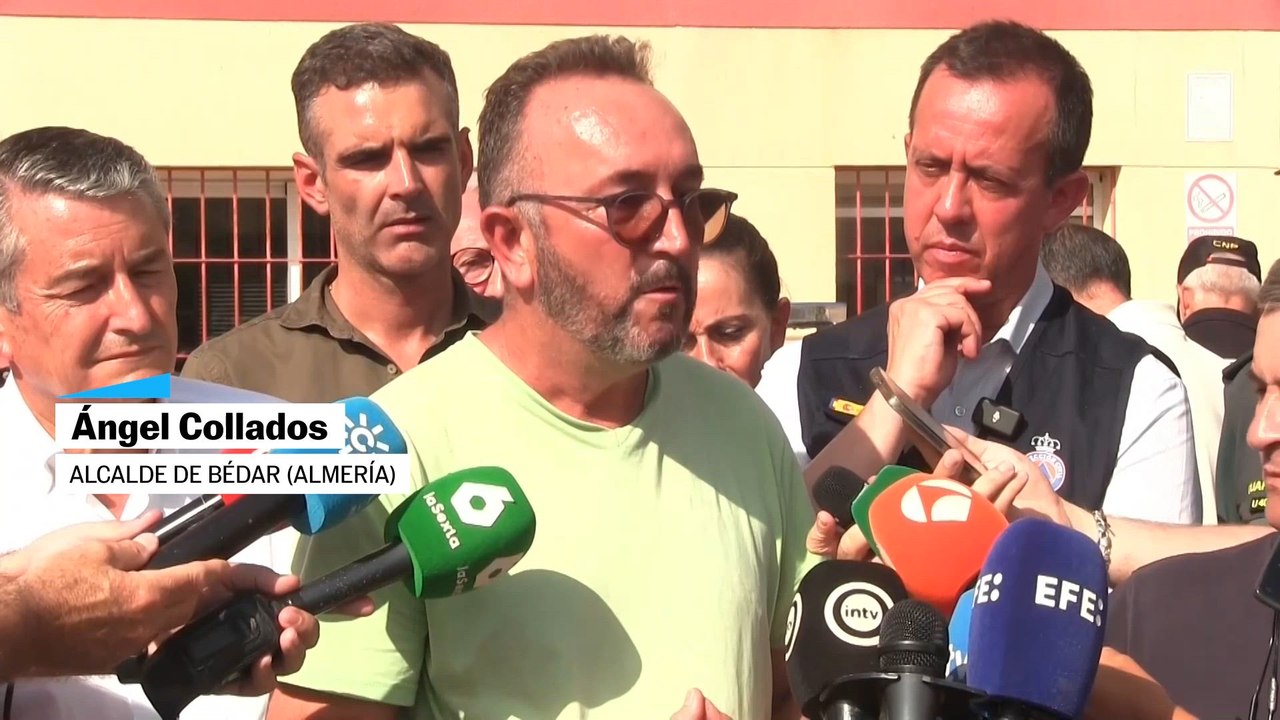 La emoción del alcalde de Bédar al recordar la evacuación del municipio