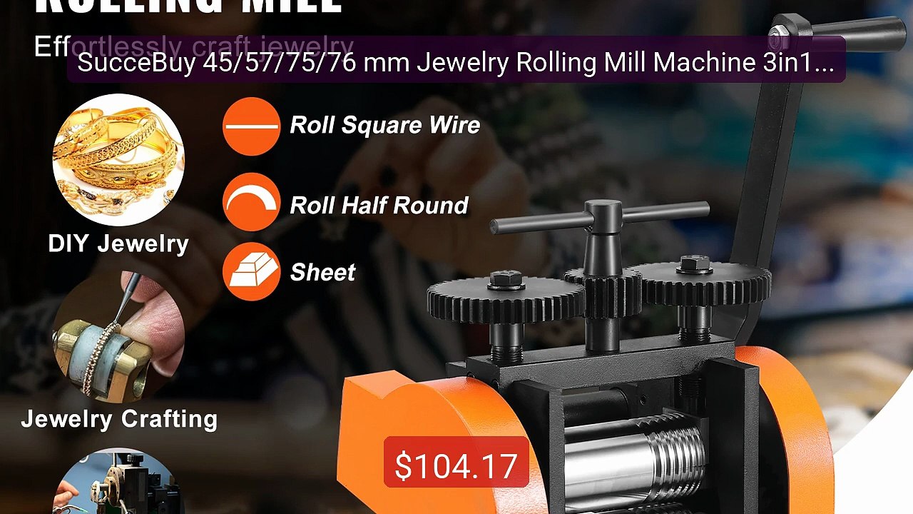 SucceBuy 45/57/75/76 mm Jewelry Rolling Mill Machine 3in1 Multi-fun... -- Top Rated 2026 | Buy Now!