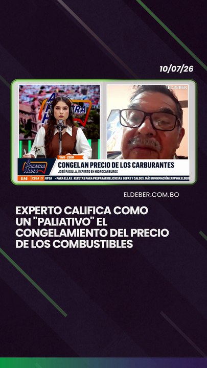 Experto califica como un "paliativo" el congelamiento del precio de los combustibles