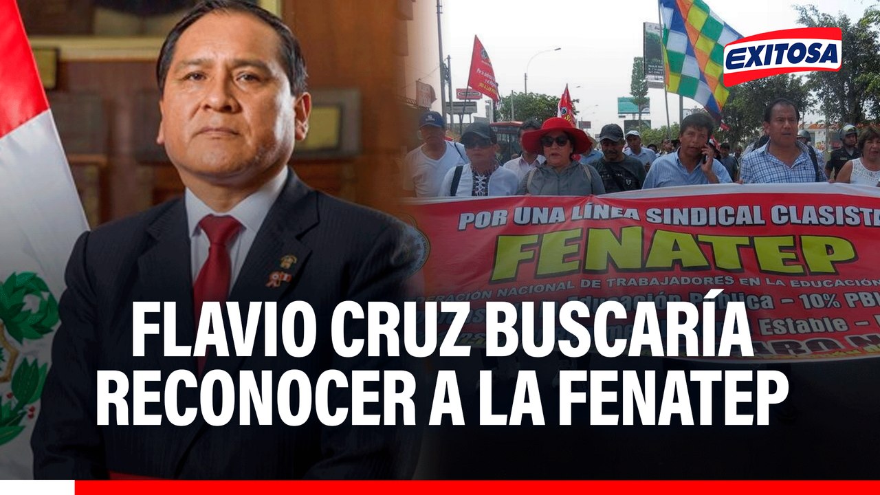 Flavio Cruz habría sido nombrado Ministro de Trabajo para que logre reconocer a la Fenatep, señala exministro