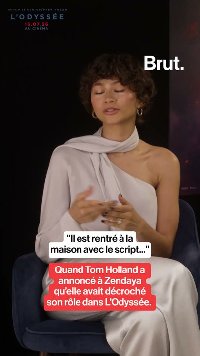 Quand Tom Holland a annoncé à Zendaya qu'elle avait décroché son rôle dans l'Odyssée.