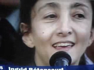 premières images d'ingrid bétancourt à sa libération