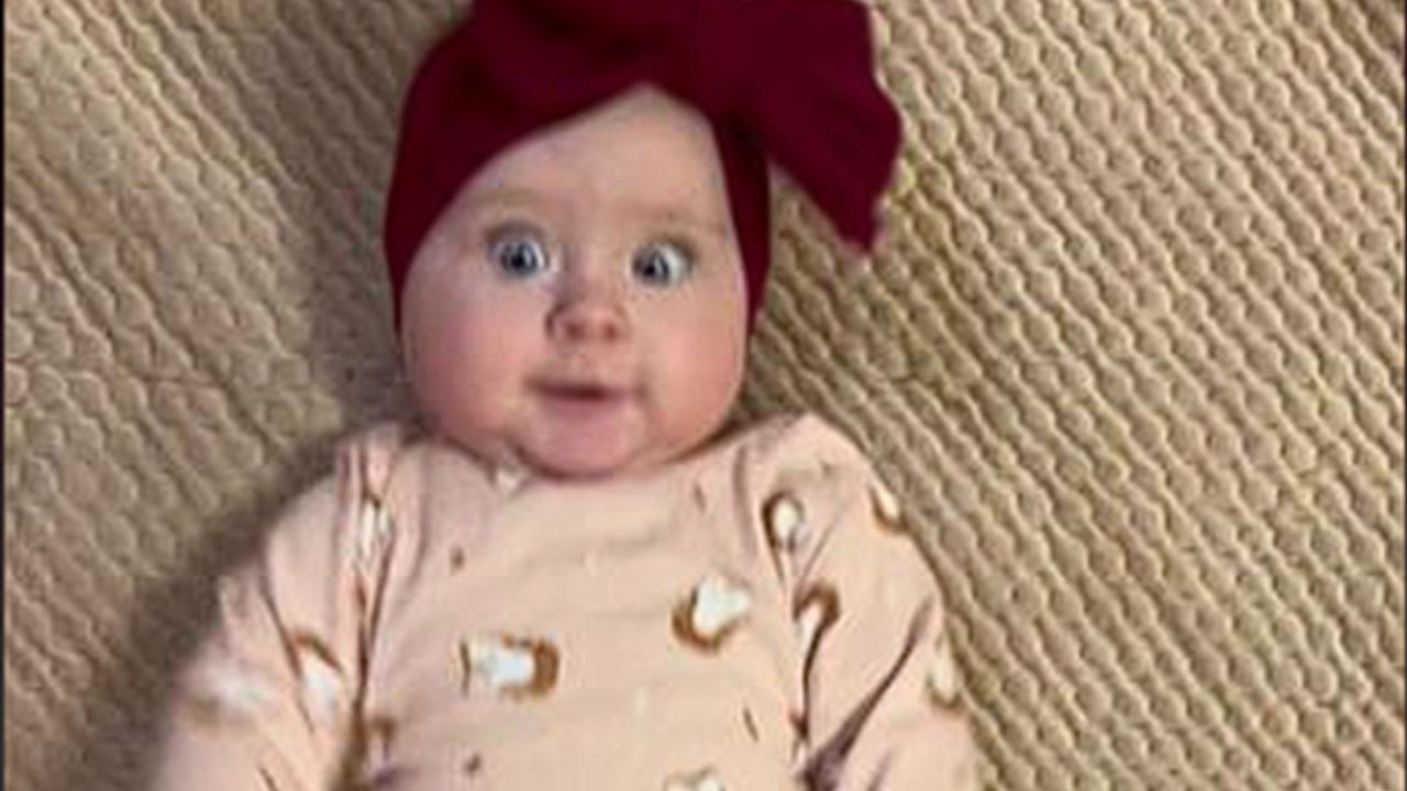 Super-energetic baby girl gets TOO excited when mom films her