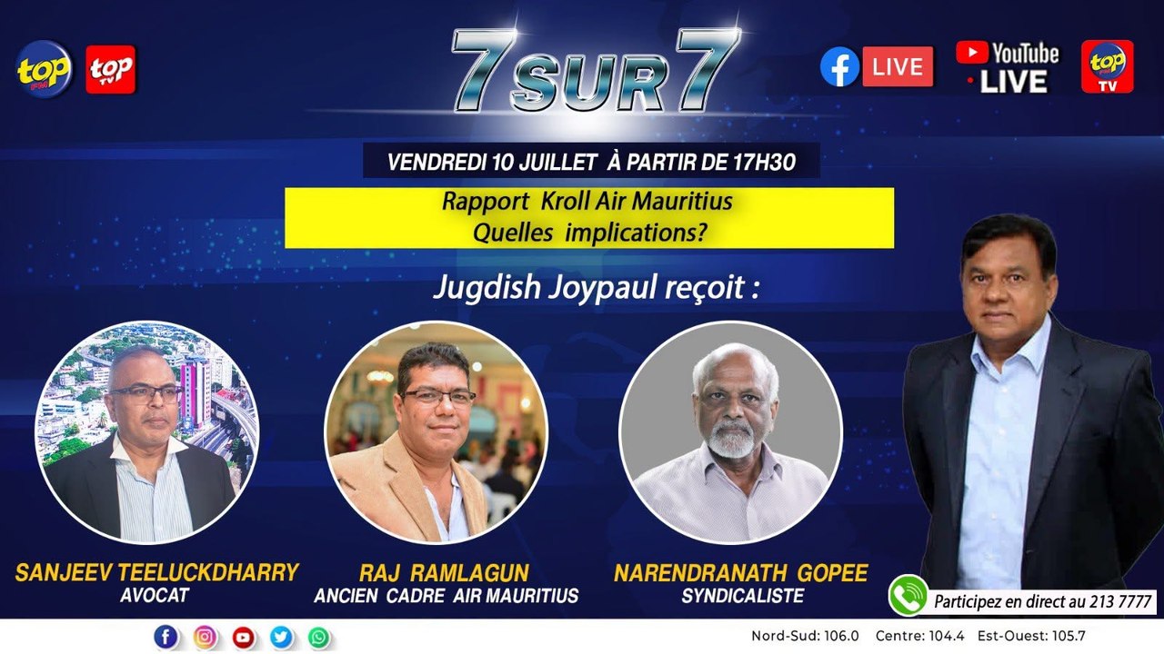 7 sur 7 Rapport Kroll Air Mauritius Quelles imp...
