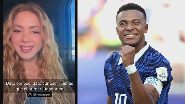 Shakira ‘señala’ a Mbappé