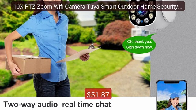 10X PTZ Zoom Wifi Camera Tuya Smart Outdoor Home Security Video Su... Best Deal 2026 | Shop Now!