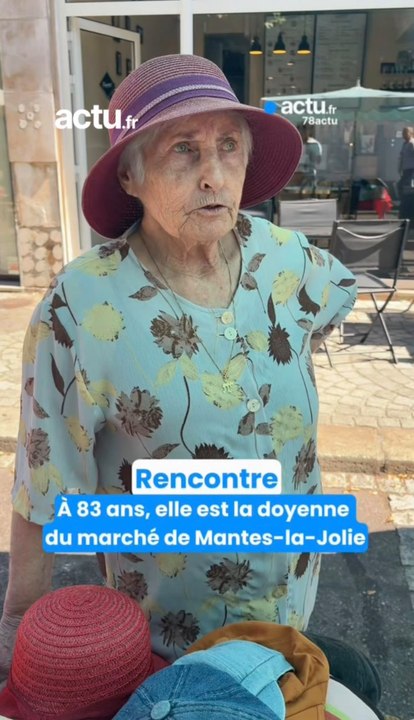 Installée depuis 1983, est la doyenne du marché de Mantes-la-Jolie : rencontre avec Angelina, 83 ans
