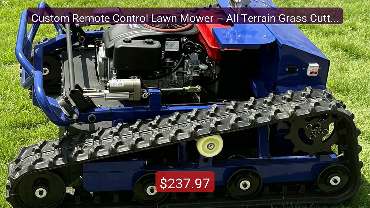 Custom Remote Control Lawn Mower – All Terrain Grass Cutter for Gar... -- Top Rated 2026 | Buy Now!