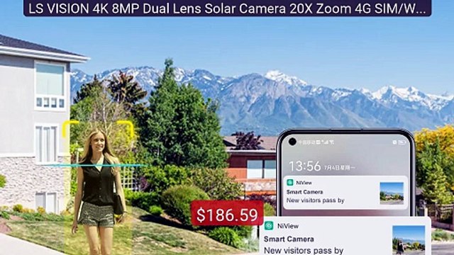 LS VISION 4K 8MP Dual Lens Solar Camera 20X Zoom 4G SIM/WIFI S... Best Buy 2026 | Great Quality!