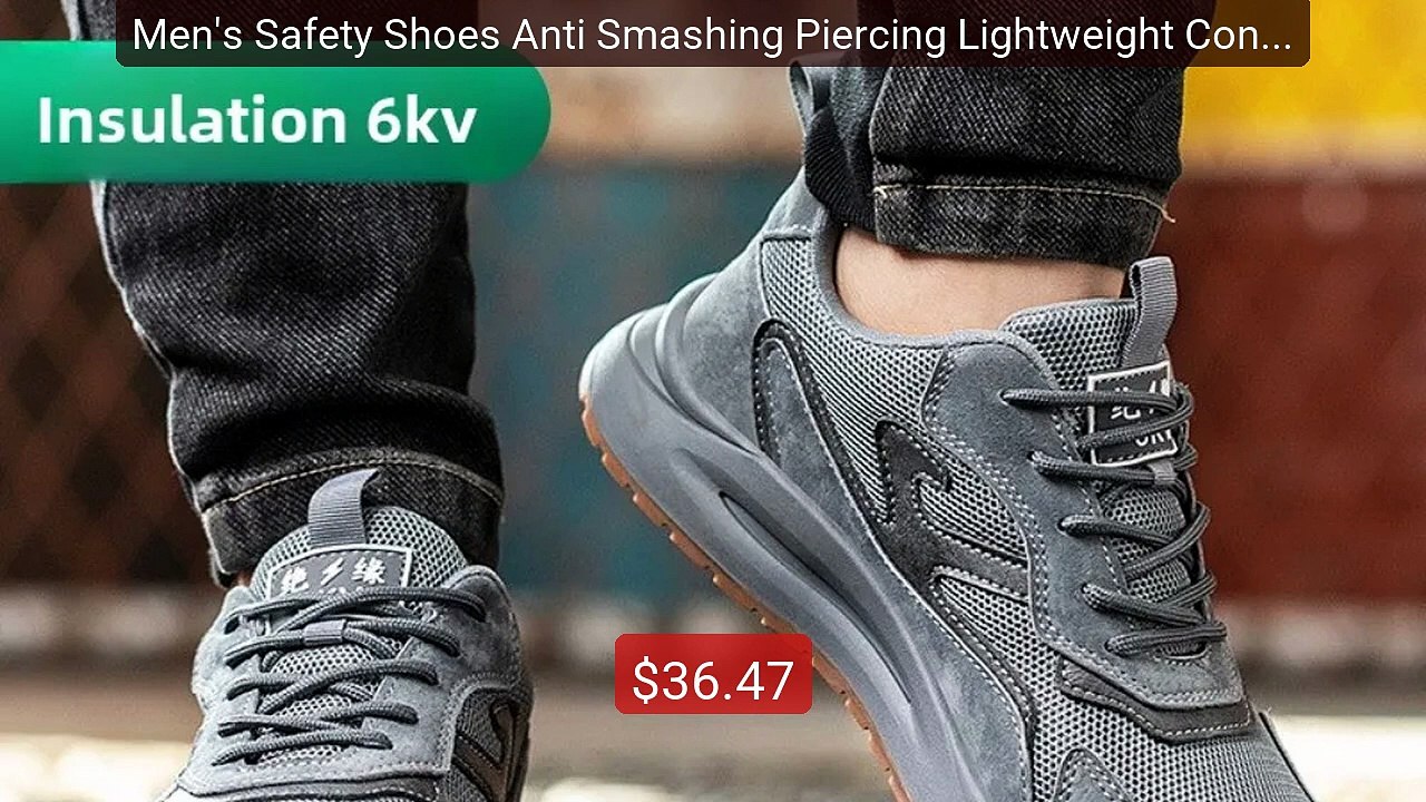Men's Safety Shoes Anti Smashing Piercing Lightweight Construction... -- Best Deal 2026 | Shop Now!