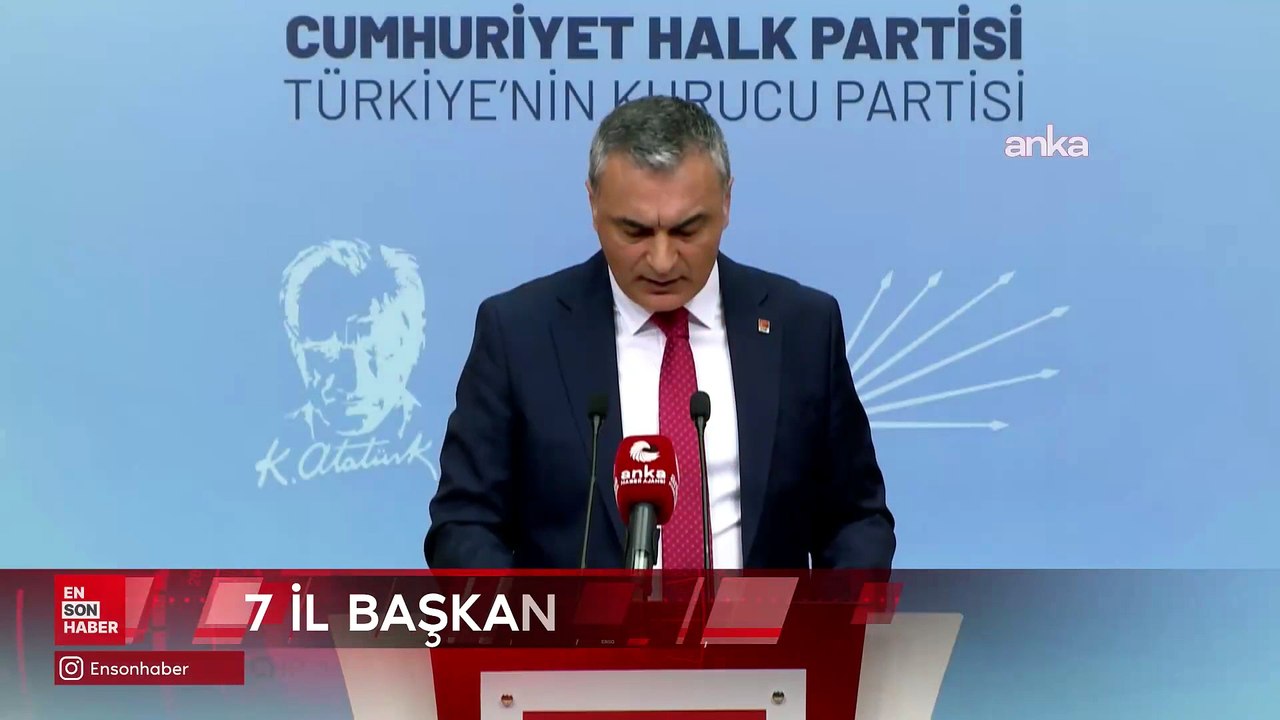 CHP'de 7 il başkanı daha görevden alındı
