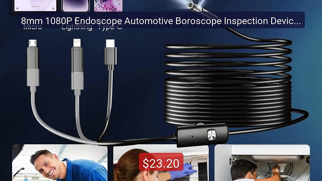 8mm 1080P Endoscope Automotive Boroscope Inspection Device Cam... -- Hot Deal 2026 | Limited Offer!