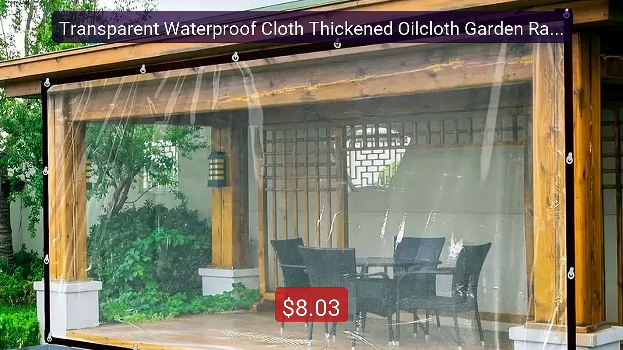Transparent Waterproof Cloth Thickened Oilcloth Garden Rainpro... -- Hot Deal 2026 | Limited Offer!