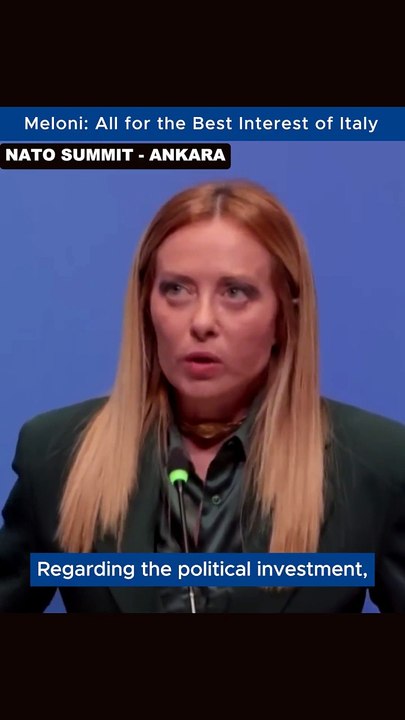 Meloni Defends Her Political Relationship With Trump at NATO Summit