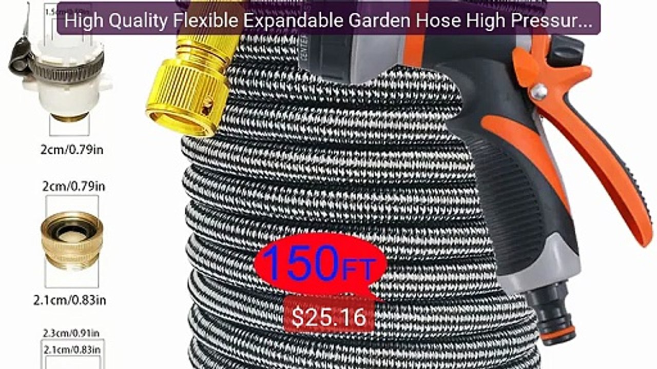 High Quality Flexible Expandable Garden Hose High Pressure Nozzle L... -- Top Rated 2026 | Buy Now!