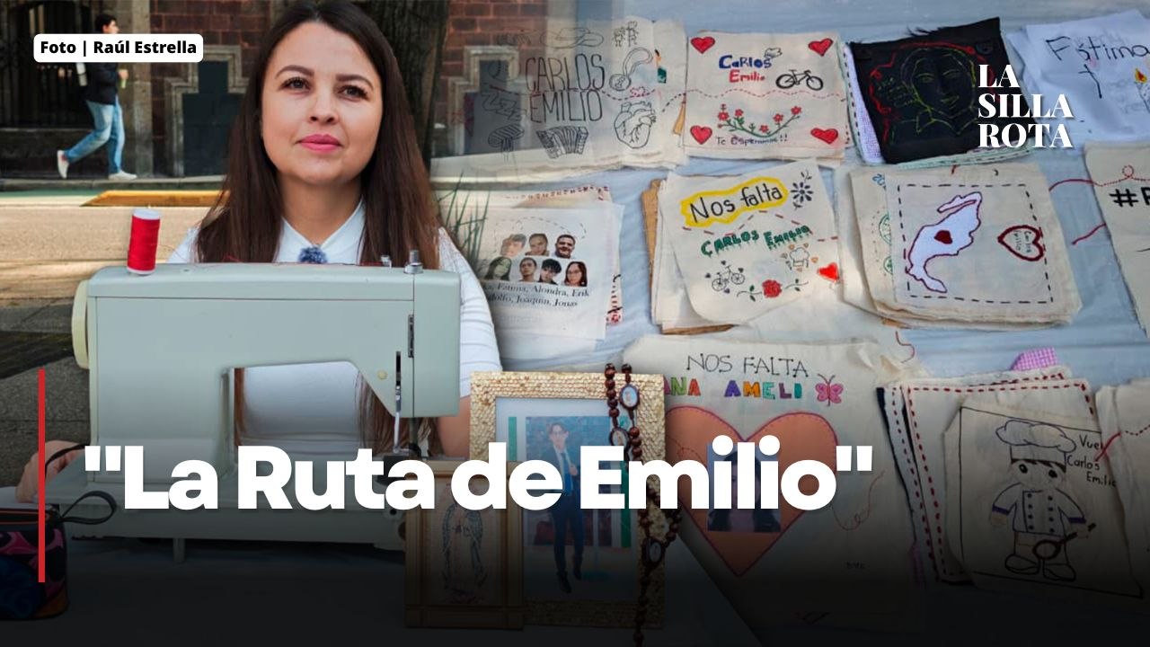 Nueve meses sin Carlos Emilio; madre borda esperanza frente a la Glorieta de los Desaparecidos