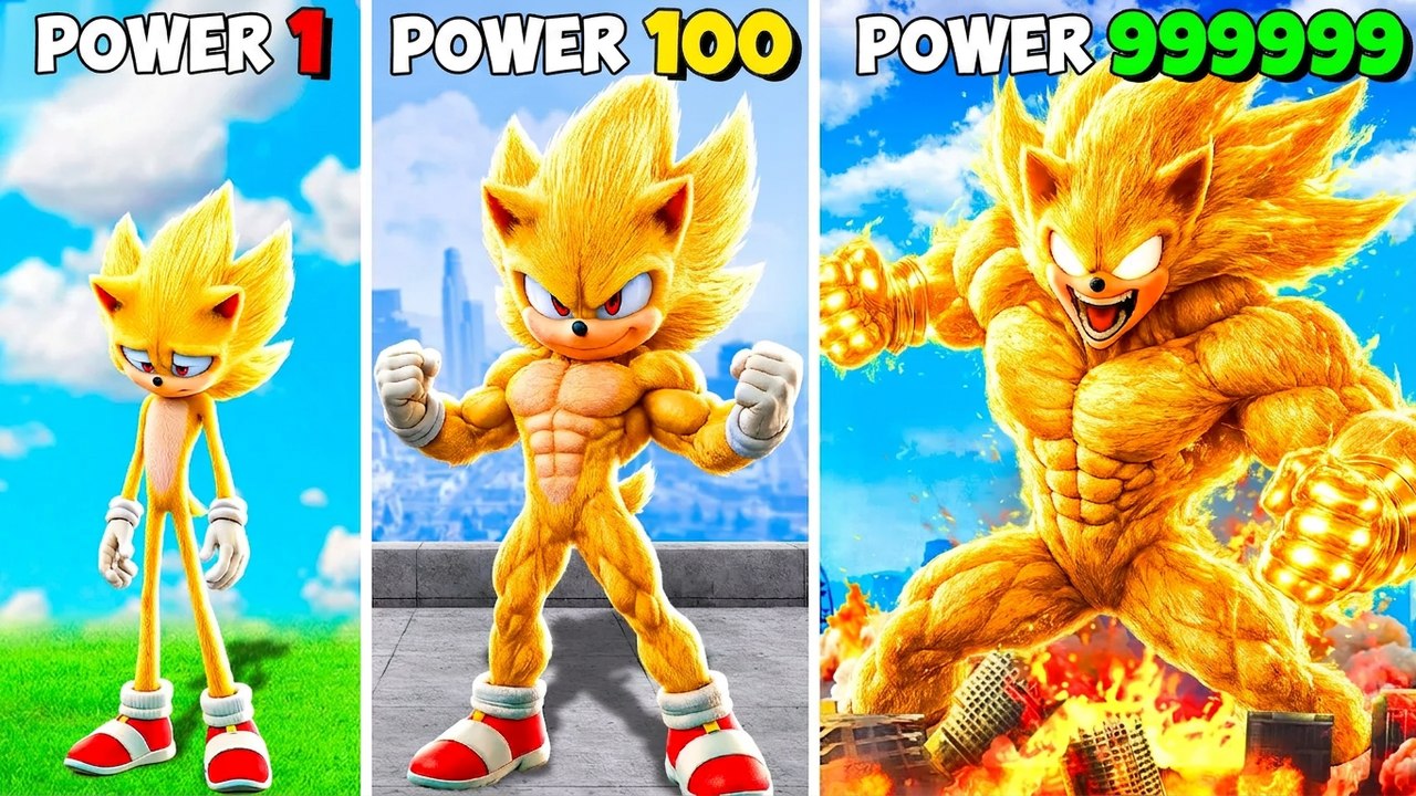 Turning Super Sonic Into the Strongest in GTA 5! (Sonic Movie Mod)