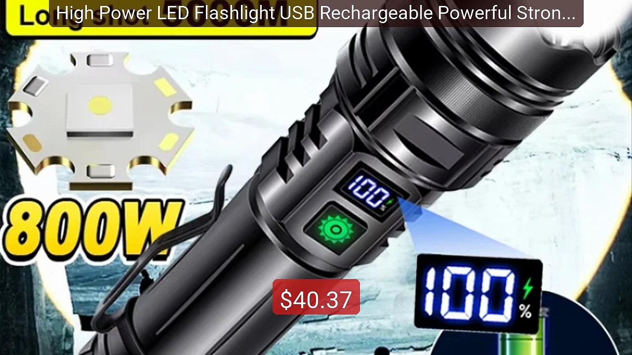 High Power LED Flashlight USB Rechargeable Powerful Strong Light L... -- Best Deal 2026 | Shop Now!