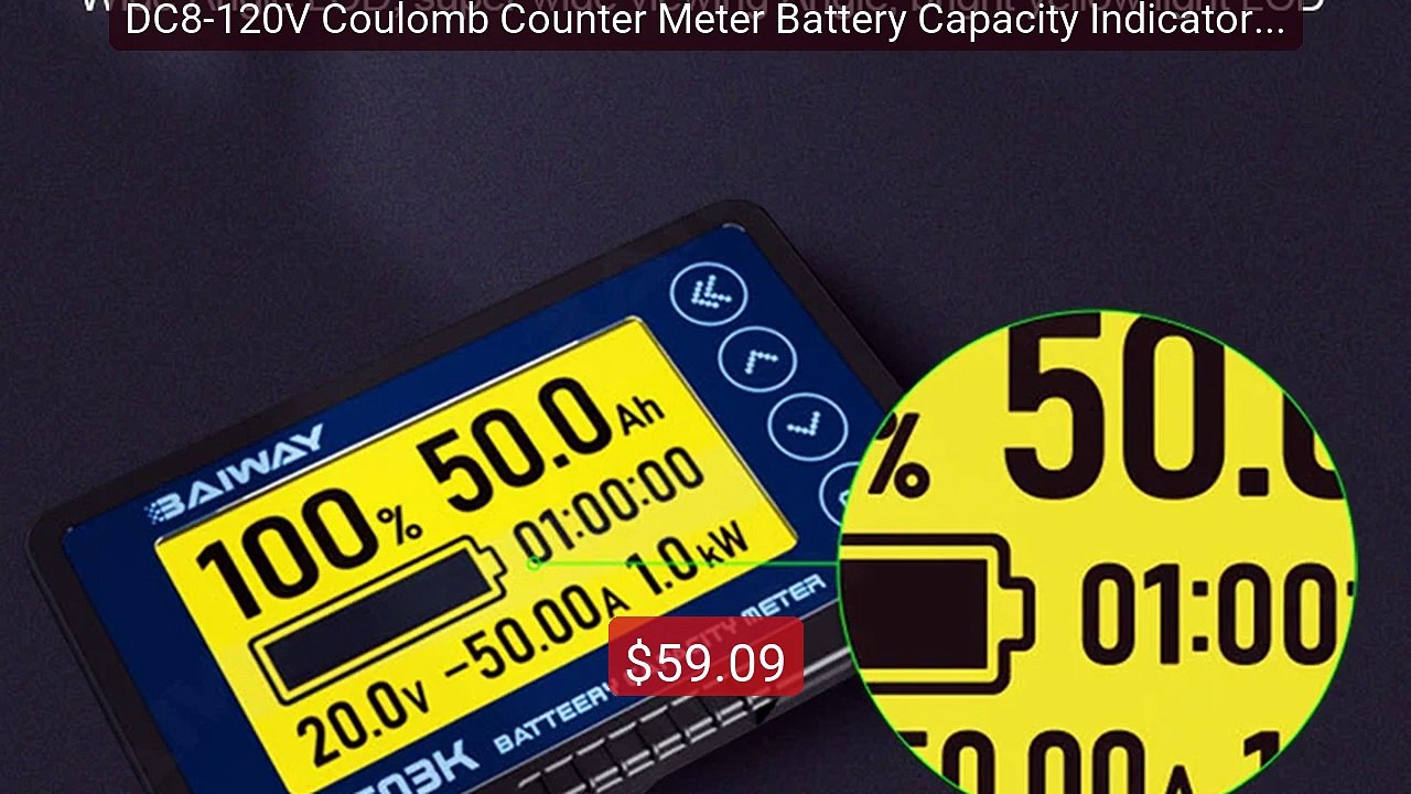 DC8-120V Coulomb Counter Meter Battery Capacity Indicator Voltage ... -- Best Deal 2026 | Shop Now!