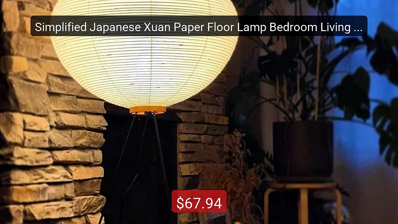 Simplified Japanese Xuan Paper Floor Lamp Bedroom Living Room... -- Amazing Value 2026 | Must Have!