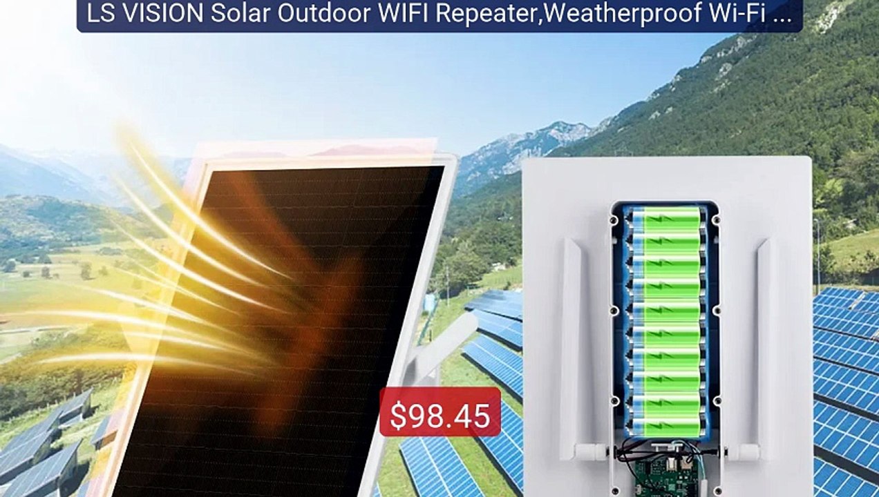 LS VISION Solar Outdoor WIFI Repeater,Weatherproof Wi-Fi Rang... -- Amazing Value 2026 | Must Have!